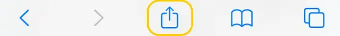 Share icon in Safari